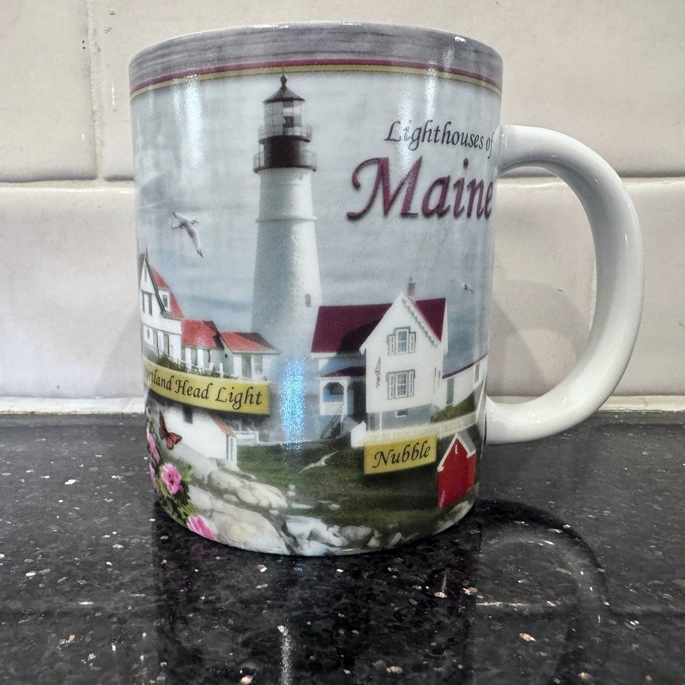 Lighthouses of Maineโ Coffee Mug Portland Head Nubble Pemaquid West Quoddy